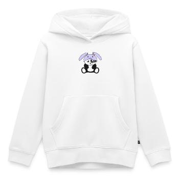 Panda in bunny costume, for childbirth, for children, baby - Kids Premium Organic Hoodie - white - Front - AI Model Kid Female (0cm)