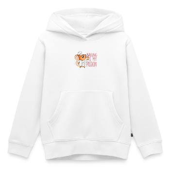 Baking squirrel - Kids Premium Organic Hoodie - white - Front - AI Model Kid Female (0cm)