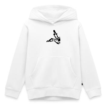 skydiver - Kinder Premium Organic Hoodie - Weiß - Vorne - AI Model Kid Female (0cm)
