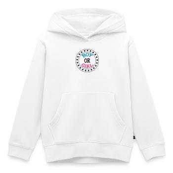 Boy or Girl - Kinder Premium Organic Hoodie - Weiß - Vorne - AI Model Kid Female (0cm)