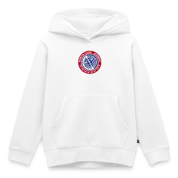 NORTH CAPE NORVÈGE - Sweat Premium à capuche enfant bio - blanc - Devant - AI Model Kid Female (0cm)