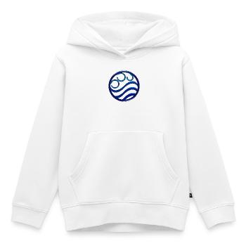 water - Kids Premium Organic Hoodie - white - Front - AI Model Kid Female (0cm)
