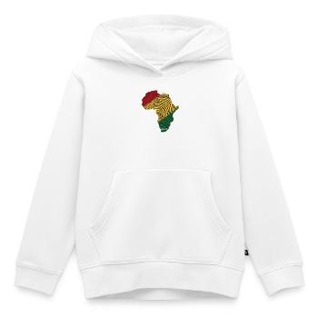 Afrika Fingerprint Muster Palette - Kinder Premium Organic Hoodie - Weiß - Vorne - AI Model Kid Female (0cm)