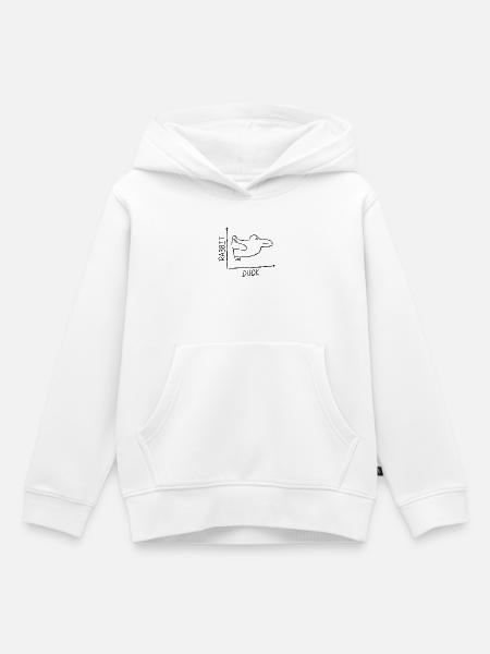 Rabbit Duck - Kinder Premium Organic Hoodie - Weiß