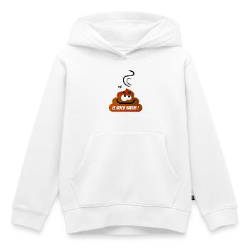 Lustiger Kack Haufen :-) - Kinder Premium Organic Hoodie - Weiß - Vorne - AI Model Kid Female (0cm)