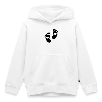 Baby - Kinder Premium Organic Hoodie - Weiß - Vorne - AI Model Kid Female (0cm)