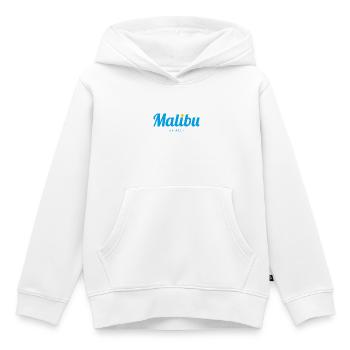 MALIBU Beach Californie - Sweat Premium à capuche enfant bio - blanc - Devant - AI Model Kid Female (0cm)