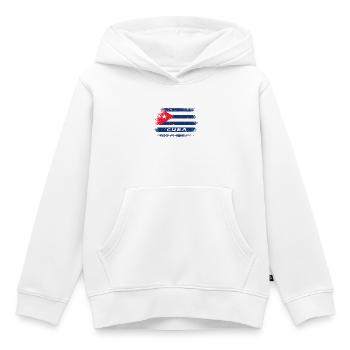 Kuba Vintage Design / Flagge - Kinder Premium Organic Hoodie - Weiß - Vorne - AI Model Kid Female (0cm)