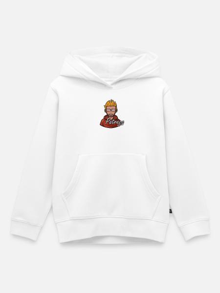 PatreccOffizieller Avatar - Kinder Premium Organic Hoodie - Weiß