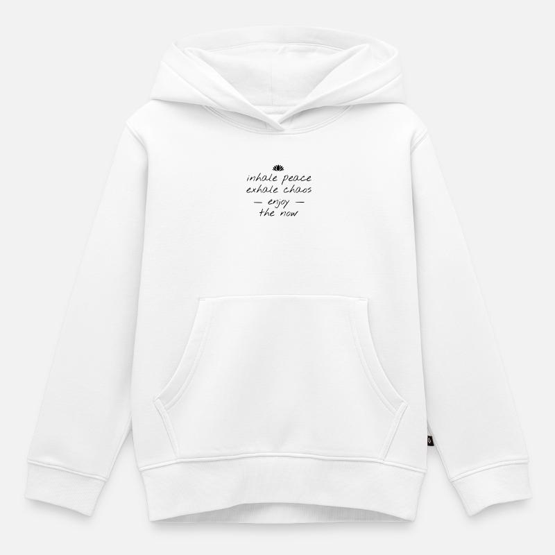 yoga - Sweat Premium à capuche enfant bio - blanc