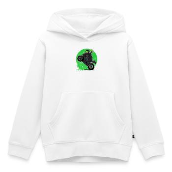 Racing driver motor sport motorcycle motorbikes biker - Kids Premium Organic Hoodie - white - Front - AI Model Kid Female (0cm)