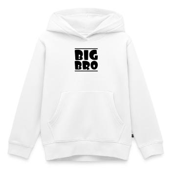 BIG BRO - Kinder Premium Organic Hoodie - Weiß - Vorne - AI Model Kid Female (0cm)