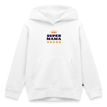 Mother's Day Super Mommy Best Mother Mommy Mommy - Kids Premium Organic Hoodie - white - Front - AI Model Kid Female (0cm)