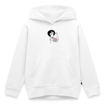 Afro Girl Powerfrau Frauenpower Strong Woman Gift - Kinder Premium Organic Hoodie - Weiß - Vorne - AI Model Kid Female (0cm)