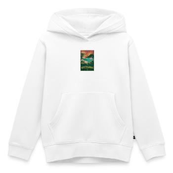 Vietnam Vintage Beach Design - Kinder Premium Organic Hoodie - Weiß - Vorne - AI Model Kid Female (0cm)
