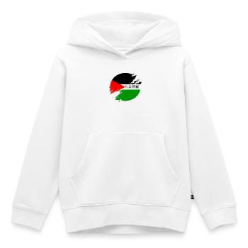 Palestine district - Kids Premium Organic Hoodie - white - Front - AI Model Kid Female (0cm)