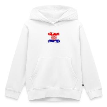 Kroatien Hrvatska Kroatien - Kinder Premium Organic Hoodie - Weiß - Vorne - AI Model Kid Female (0cm)
