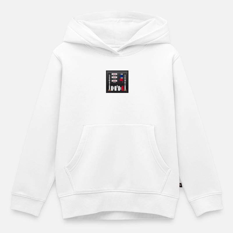 Vader Box - Sweat Premium à capuche enfant bio - blanc