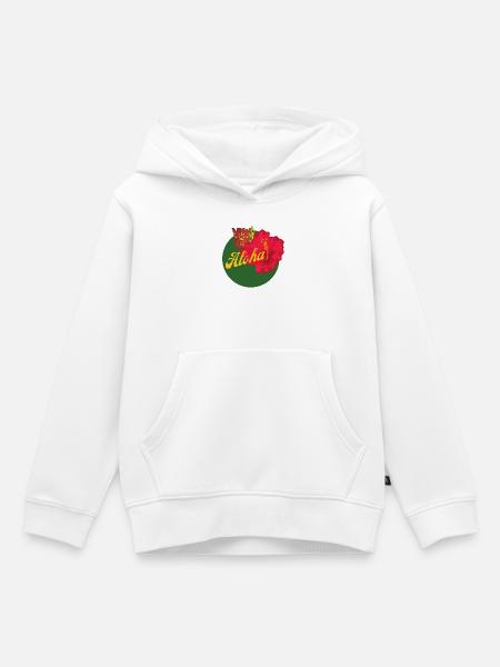 Aloha - Kinder Premium Organic Hoodie - Weiß