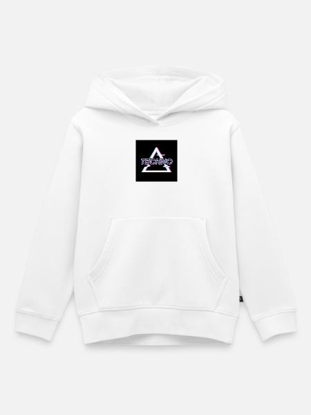 Techno - Kinder Premium Organic Hoodie - Weiß
