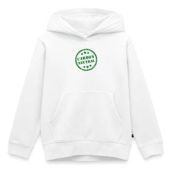 CO2-Neutrale Briefmarke - Kinder Premium Organic Hoodie - Weiß - Vorne - AI Model Kid Female (0cm)