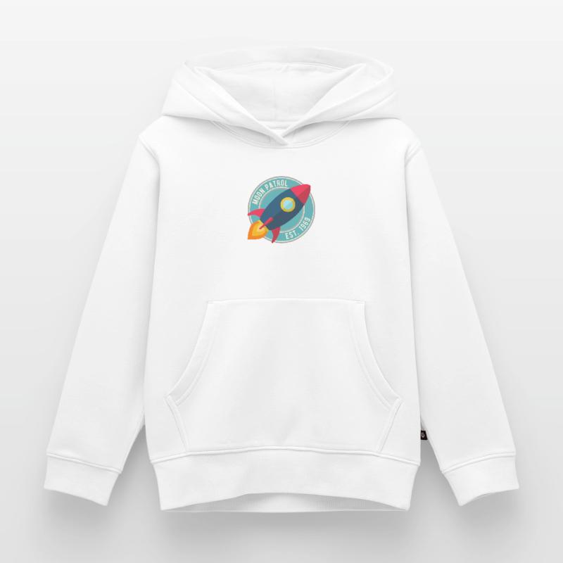 Fusée Moon Patrol Rocket Sweat Premium à capuche enfant bio