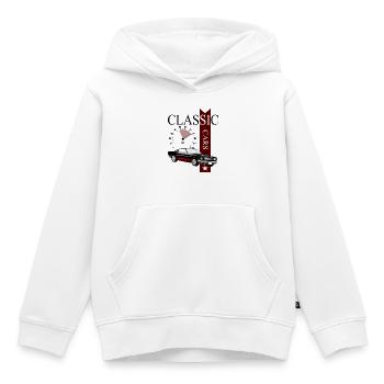 Automobile Classic Cars - Kinder Premium Organic Hoodie - Weiß - Vorne - AI Model Kid Female (0cm)