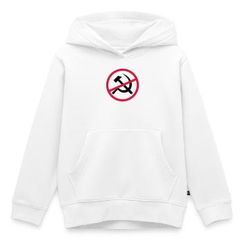Signe du communisme interdit - Sweat Premium à capuche enfant bio - blanc - Devant - AI Model Kid Female (0cm)