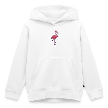 Flamingo Vacation Vacation Summer Chilling Relax - Kids Premium Organic Hoodie - white - Front - AI Model Kid Female (0cm)