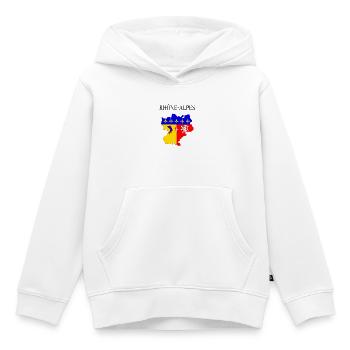 Rhône-Alpes - Kids Premium Organic Hoodie - white - Front - AI Model Kid Female (0cm)