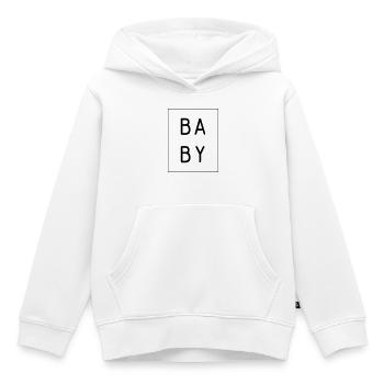 infant - Kids Premium Organic Hoodie - white - Front - AI Model Kid Female (0cm)