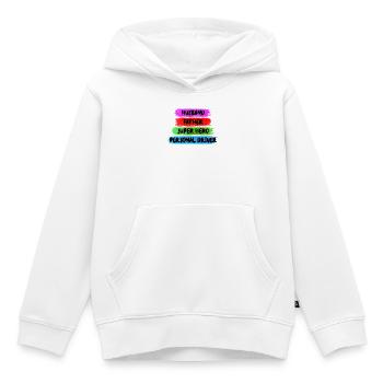 Father's Day Men's Day Best Dad Dad Dad - Kids Premium Organic Hoodie - white - Front - AI Model Kid Female (0cm)