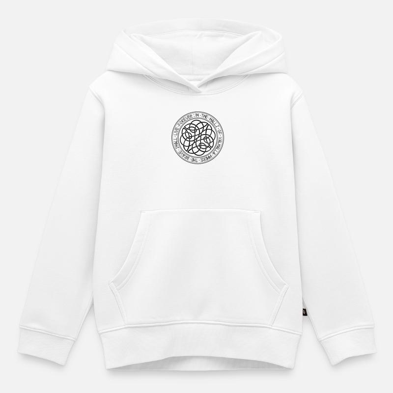Vikings - Sweat Premium à capuche enfant bio - blanc
