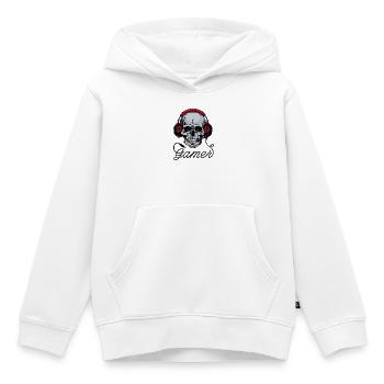 Gamer Zocker Games Nerd Video Games Console Cool - Kids Premium Organic Hoodie - white - Front - AI Model Kid Female (0cm)