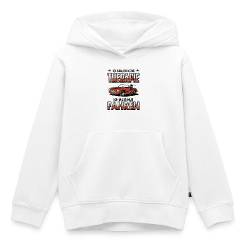 Therapie Autofahren - Kinder Premium Organic Hoodie - Weiß - Vorne - AI Model Kid Female (0cm)