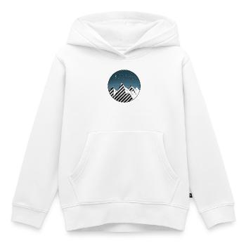 Mountain starry sky - Kids Premium Organic Hoodie - white - Front - AI Model Kid Female (0cm)