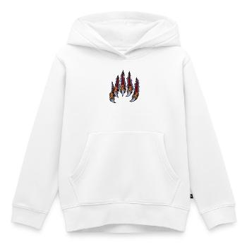 Tier Krallen - Kinder Premium Organic Hoodie - Weiß - Vorne - AI Model Kid Female (0cm)
