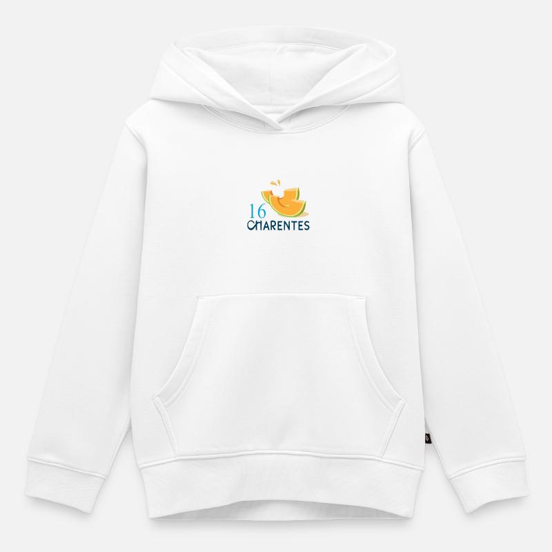 Charentes - Sweat Premium à capuche enfant bio - blanc