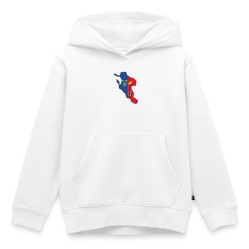 Charente-maritime - Sweat Premium à capuche enfant bio - blanc - Devant - AI Model Kid Female (0cm)