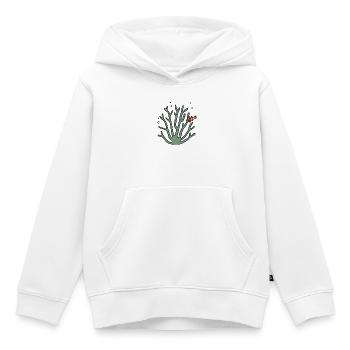 Corail poisson anémone - Sweat Premium à capuche enfant bio - blanc - Devant - AI Model Kid Female (0cm)