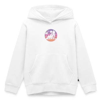 Mythische Silhouette - Anubis - Kinder Premium Organic Hoodie - Weiß - Vorne - AI Model Kid Female (0cm)