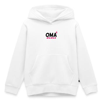 Fünffache Oma - 5 Enkelkinder - Kinder Premium Organic Hoodie - Weiß - Vorne - AI Model Kid Female (0cm)