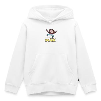 Sprungfreude MAX Kindershirt - Kinder Premium Organic Hoodie - Weiß - Vorne - AI Model Kid Female (0cm)
