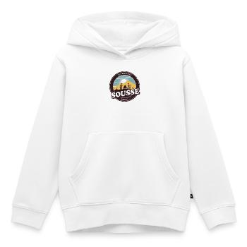 Sousse Tunisie Conception de mosquée - Sweat Premium à capuche enfant bio - blanc - Devant - AI Model Kid Female (0cm)