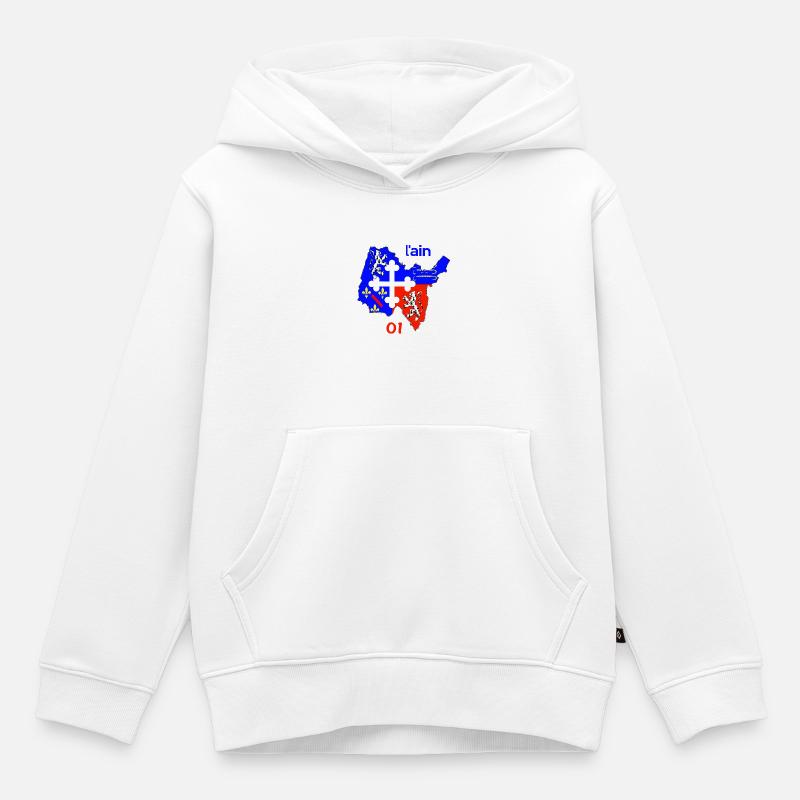 Ain - Sweat Premium à capuche enfant bio - blanc