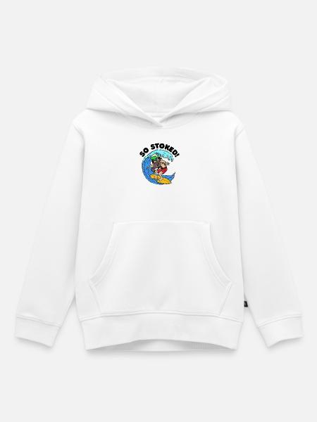 Bart Bartträger Bartfrisur Statement Barthaare - Kinder Premium Organic Hoodie - Weiß