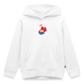 Los - Kinder Premium Organic Hoodie - Weiß - Vorne - AI Model Kid Female (0cm)