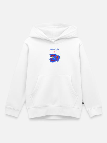 Maine & Loire - Kinder Premium Organic Hoodie - Weiß