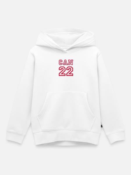 CANADA - Kinder Premium Organic Hoodie - Weiß