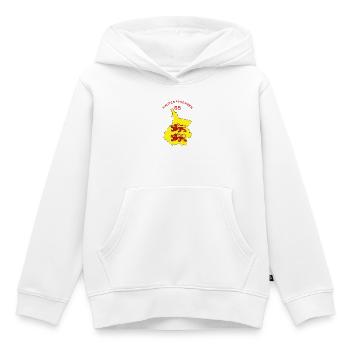 Hautes-pyrénées - Sweat Premium à capuche enfant bio - blanc - Devant - AI Model Kid Female (0cm)